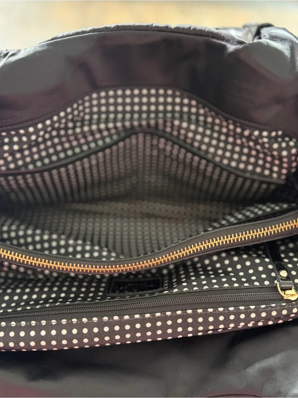 Kate Spade Nylon Quilted Shoulder Bag - Black